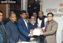 না’গঞ্জ-৫ আসনে বিএনপি মনোনীত প্রার্থী আবুল কালামের মনোনয়ন পত্র জমা